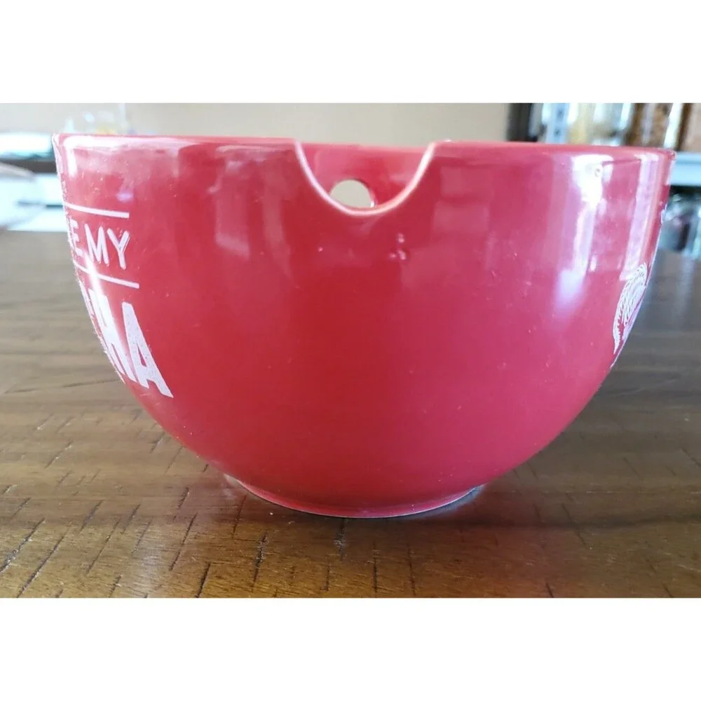 NEW Hot Like My Sriracha Ramen Noodle Red Ceramic Bowl